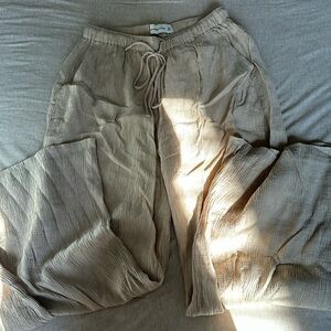 Abercrombie crinkle linen pants